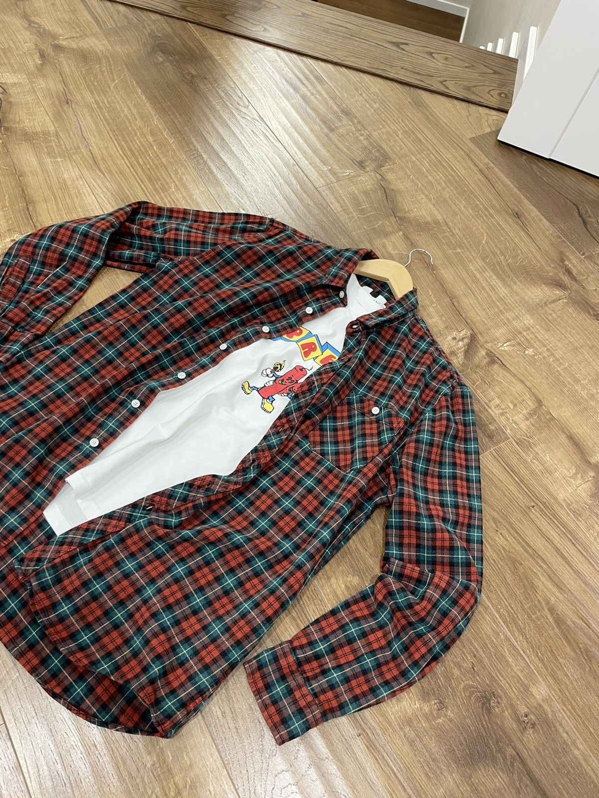 Flannel × Vintage Vintage Checkered Plaid Flannel Shirt Travis Scott Style Size US L / EU 52-54 / 3 - 3 Thumbnail