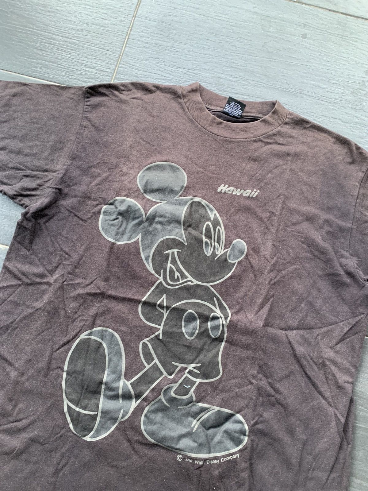 Disney × Mickey Mouse × Vintage Vintage Sun Faded Wash Mickey Mouse T- Shirt Size US XL / EU 56 / 4 - 3 Thumbnail