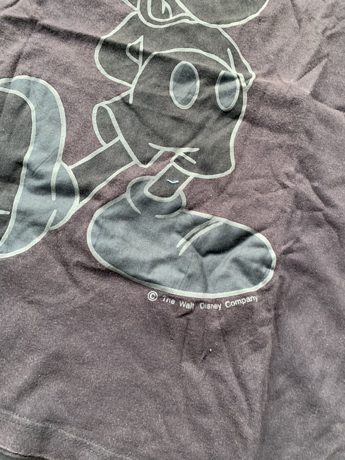 Disney × Mickey Mouse × Vintage Vintage Sun Faded Wash Mickey Mouse T- Shirt Size US XL / EU 56 / 4 - 2 Thumbnail