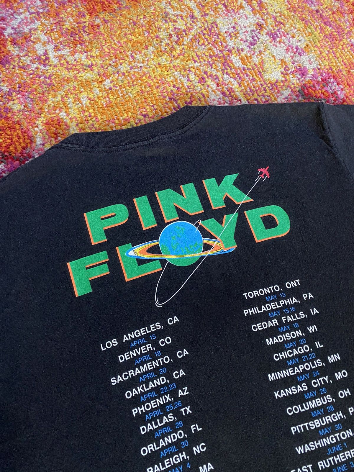 Band Tees × Pink Floyd Vintage Pink Floyd 1987 A Momentary Lapse of Reason Tour Tee Size US XL / EU 56 / 4 - 2 Thumbnail