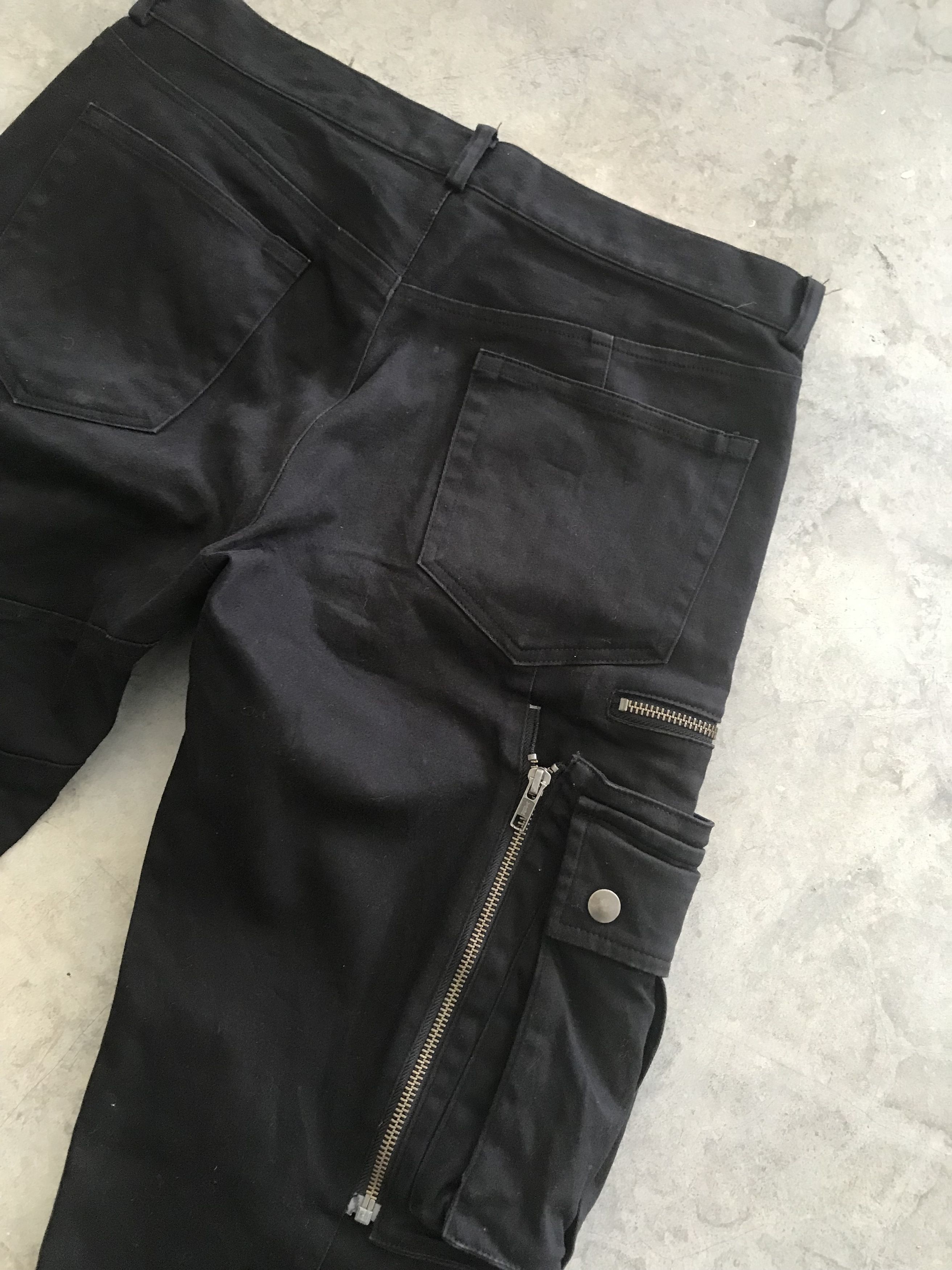 Designer BLACK PEACE NOW Japan Punk Zipper Cargo Pant Size US 30 / EU 46 - 14 Thumbnail