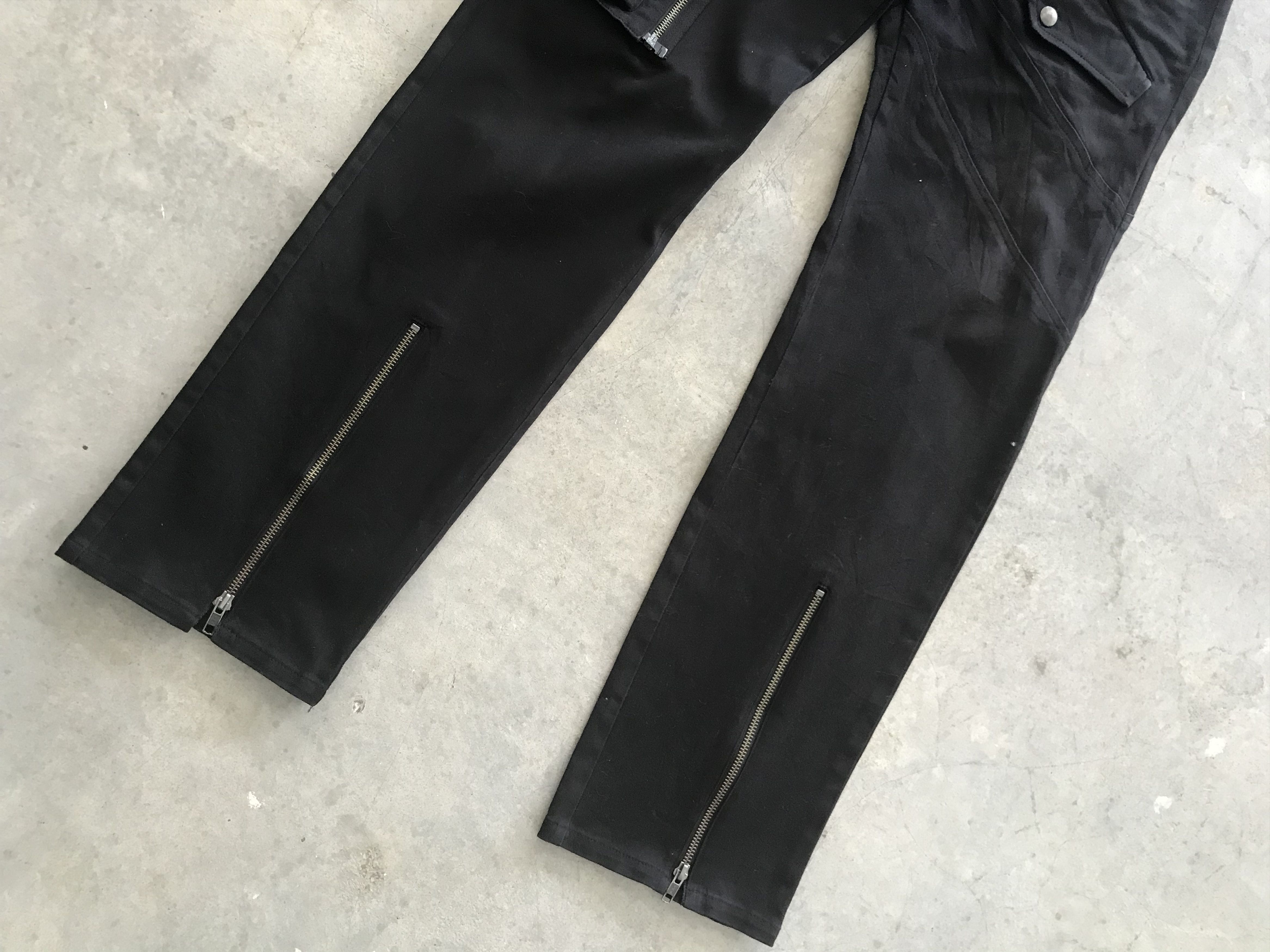 Designer BLACK PEACE NOW Japan Punk Zipper Cargo Pant Size US 30 / EU 46 - 8 Thumbnail