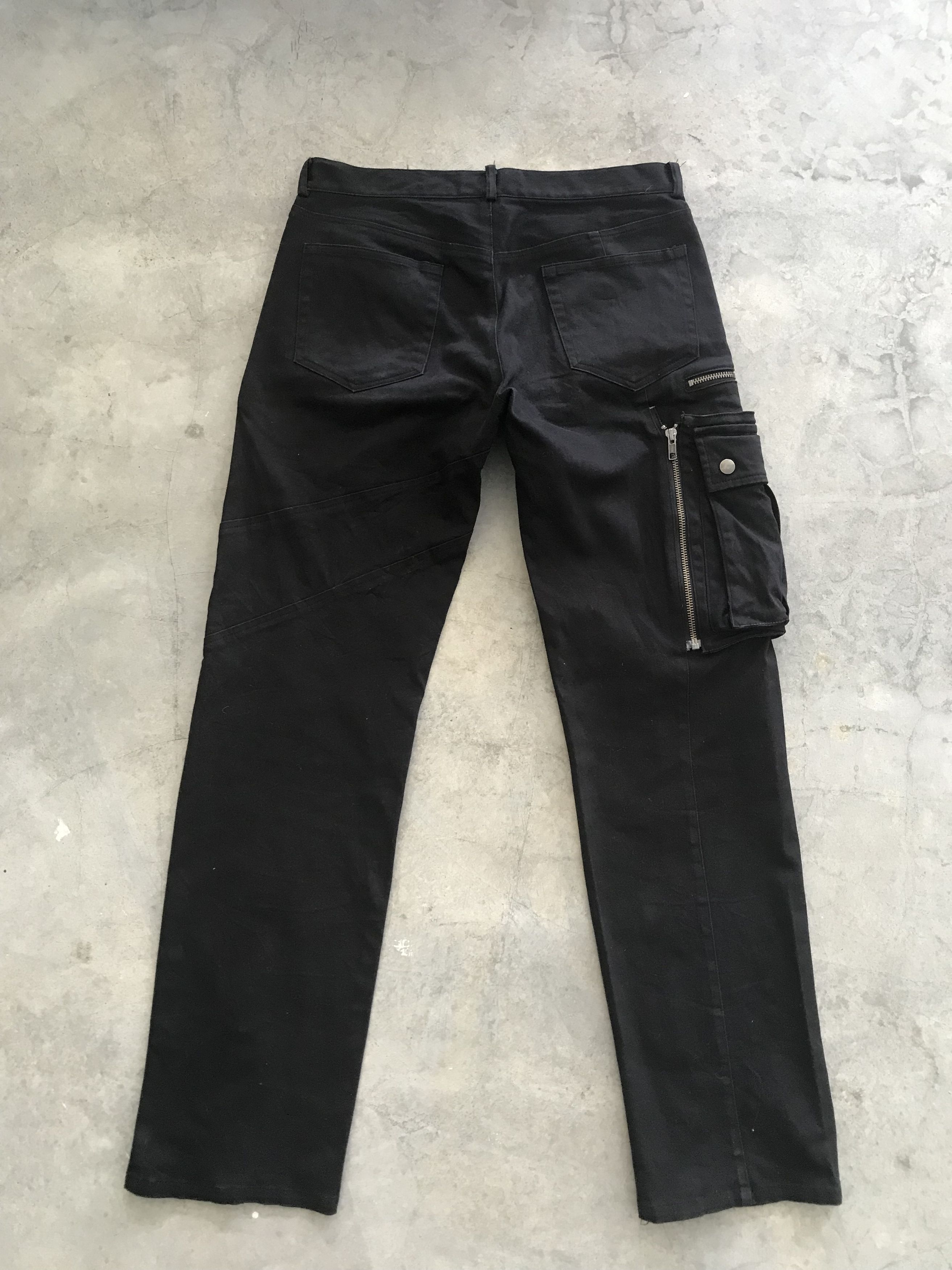 Designer BLACK PEACE NOW Japan Punk Zipper Cargo Pant Size US 30 / EU 46 - 13 Thumbnail