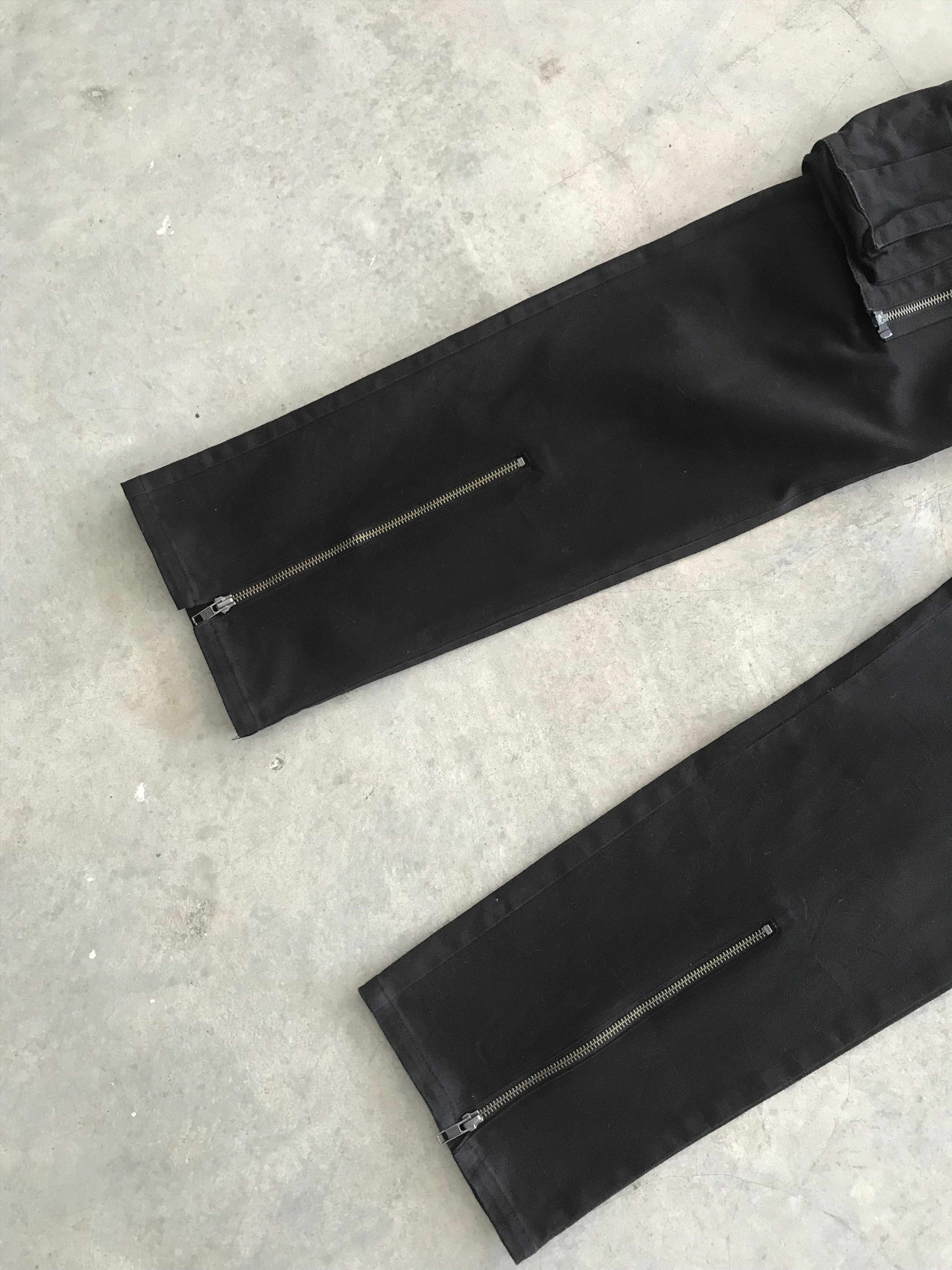 Designer BLACK PEACE NOW Japan Punk Zipper Cargo Pant Size US 30 / EU 46 - 6 Thumbnail
