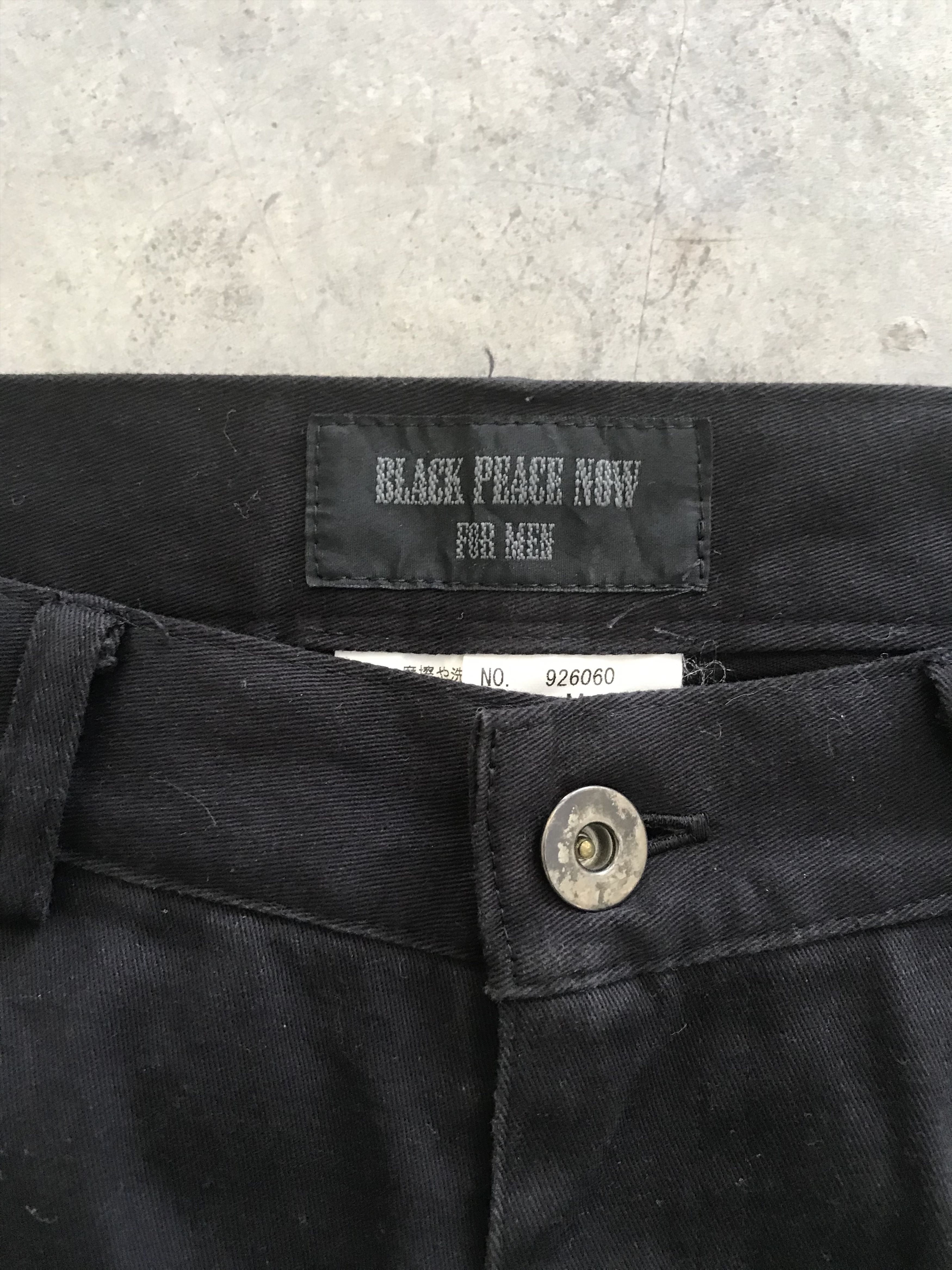 Designer BLACK PEACE NOW Japan Punk Zipper Cargo Pant Size US 30 / EU 46 - 12 Thumbnail