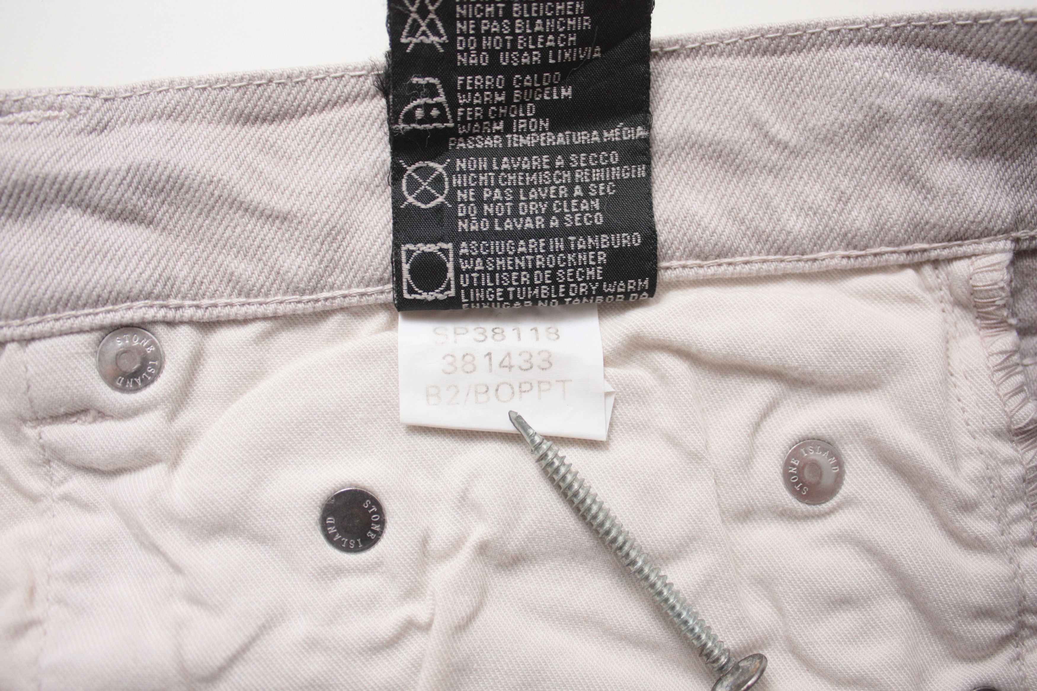Stone Island Stone Island Denims Flint Light Gray Jeans Size 32 SS2003 Size US 32 / EU 48 - 10 Thumbnail