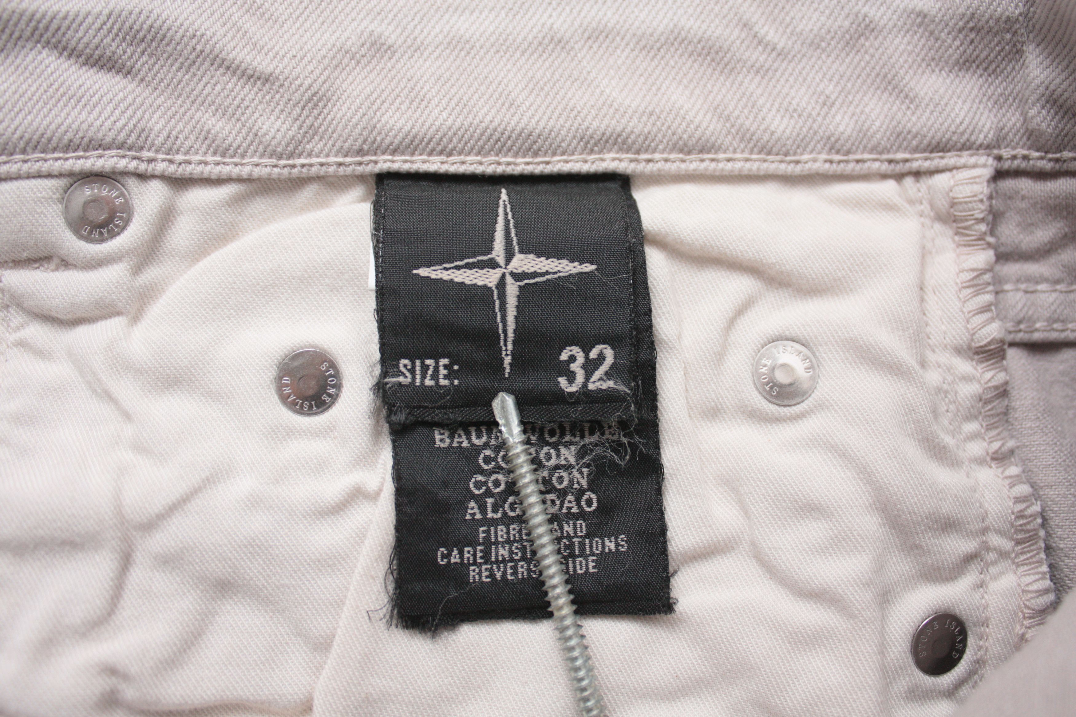 Stone Island Stone Island Denims Flint Light Gray Jeans Size 32 SS2003 Size US 32 / EU 48 - 8 Thumbnail