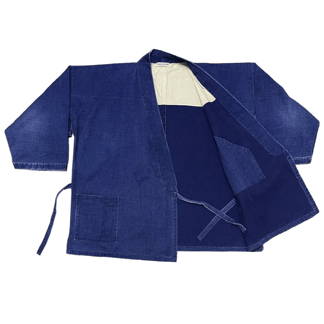Indigo Vintage Japanese Indigo Denim Kimono Size US L / EU 52-54 / 3 - 6 Thumbnail