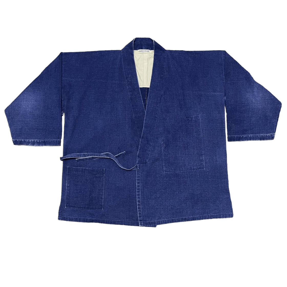 image of Vintage Japanese Indigo Denim Kimono, Men's (Size Large)