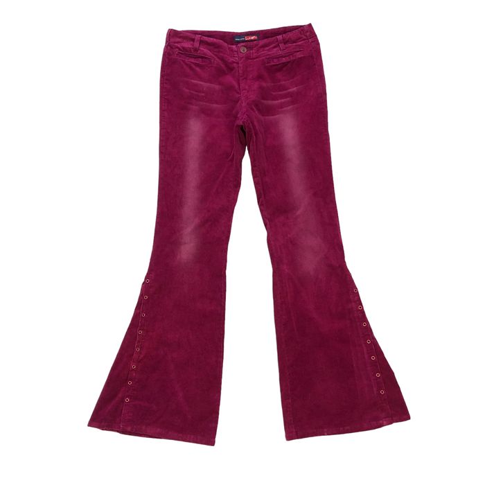 Japanese Brand SUPER FLARE🔥 LA LAGGY WIDE LEG PINK PANTS 7167115