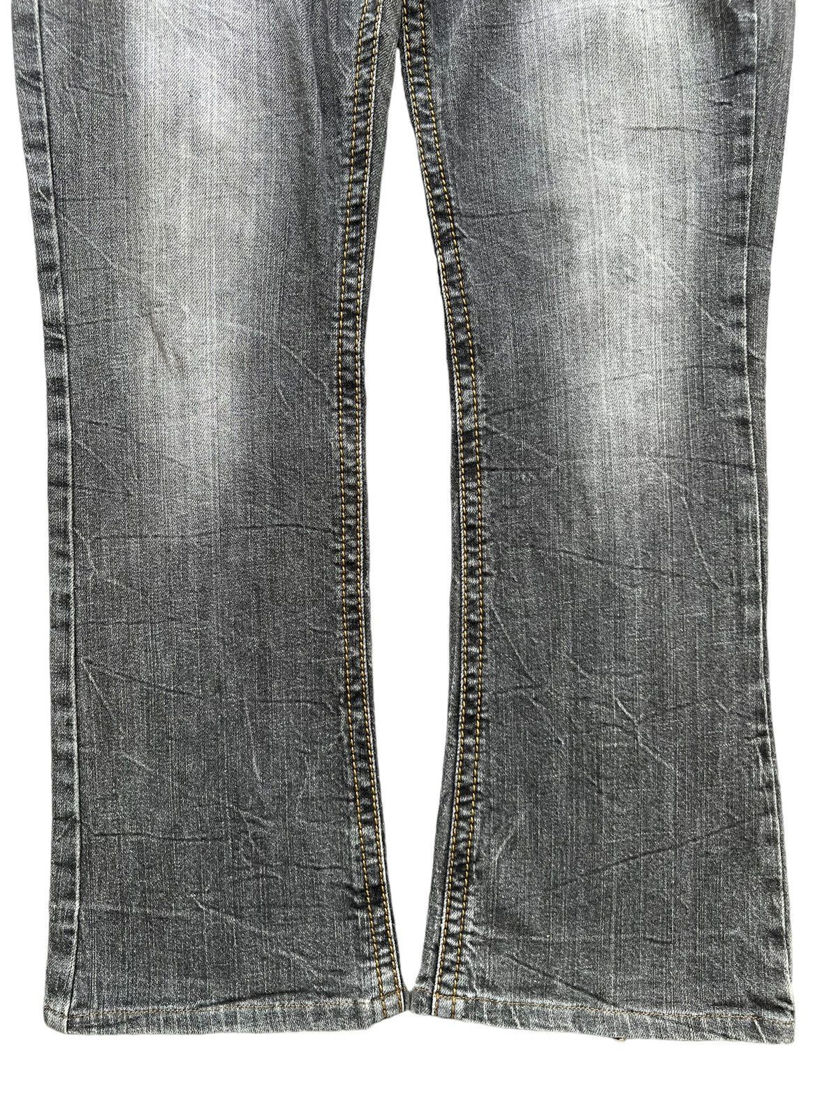 Japanese Brand Hiromichi Nakano Japan Faded Denim Charcoal Flare Jeans Size 29" - 5 Thumbnail