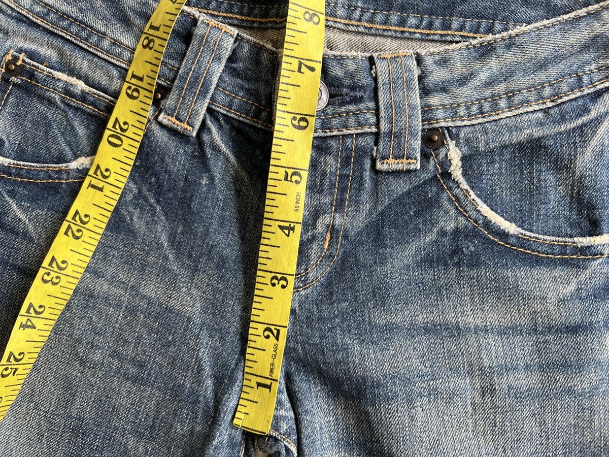 Japanese Brand Japanese Faded Distressed Denim Flare Jeans 28x32 Size 28" / US 6 / IT 42 - 12 Thumbnail