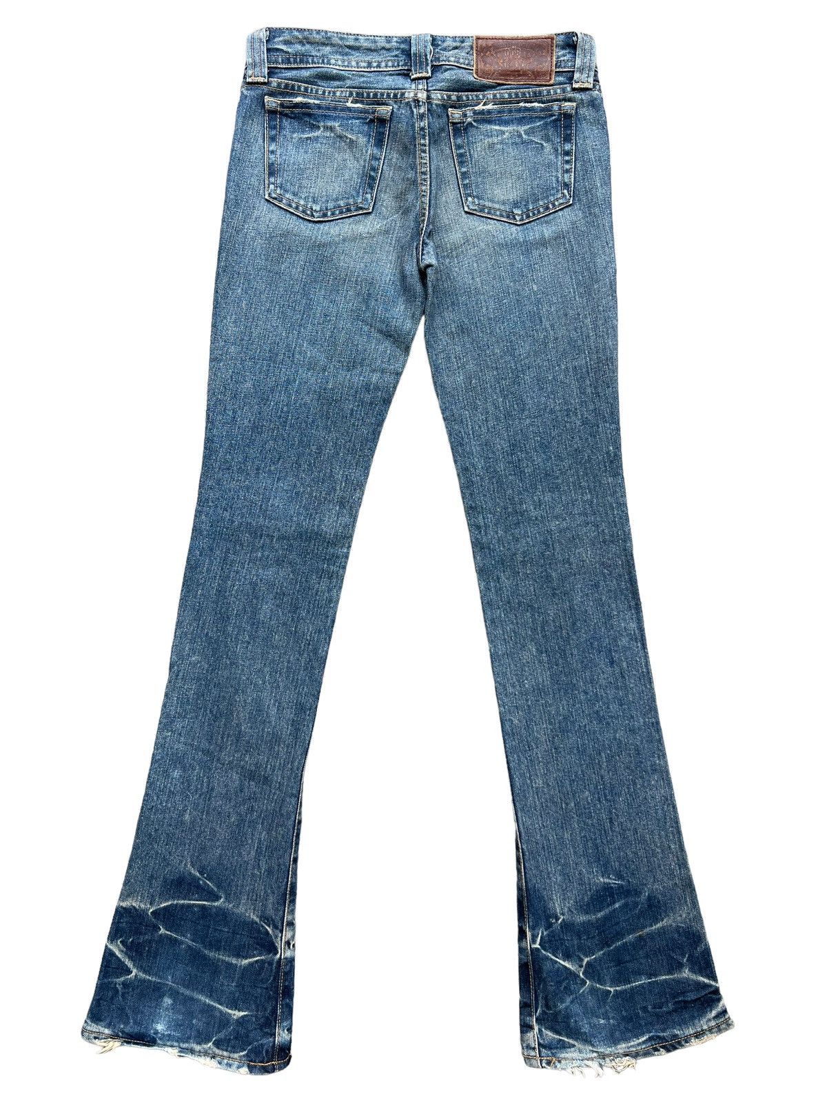 Japanese Brand Japanese Faded Distressed Denim Flare Jeans 28x32 Size 28" / US 6 / IT 42 - 3 Thumbnail
