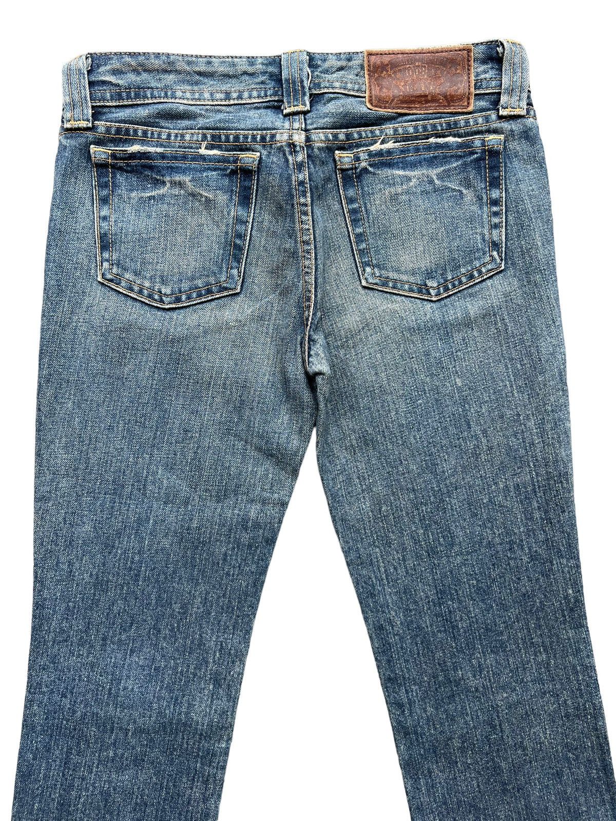 Japanese Brand Japanese Faded Distressed Denim Flare Jeans 28x32 Size 28" / US 6 / IT 42 - 6 Thumbnail