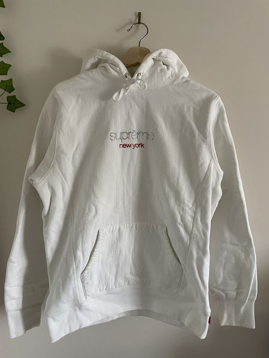 Supreme chrome classic logo hoodie hot sale