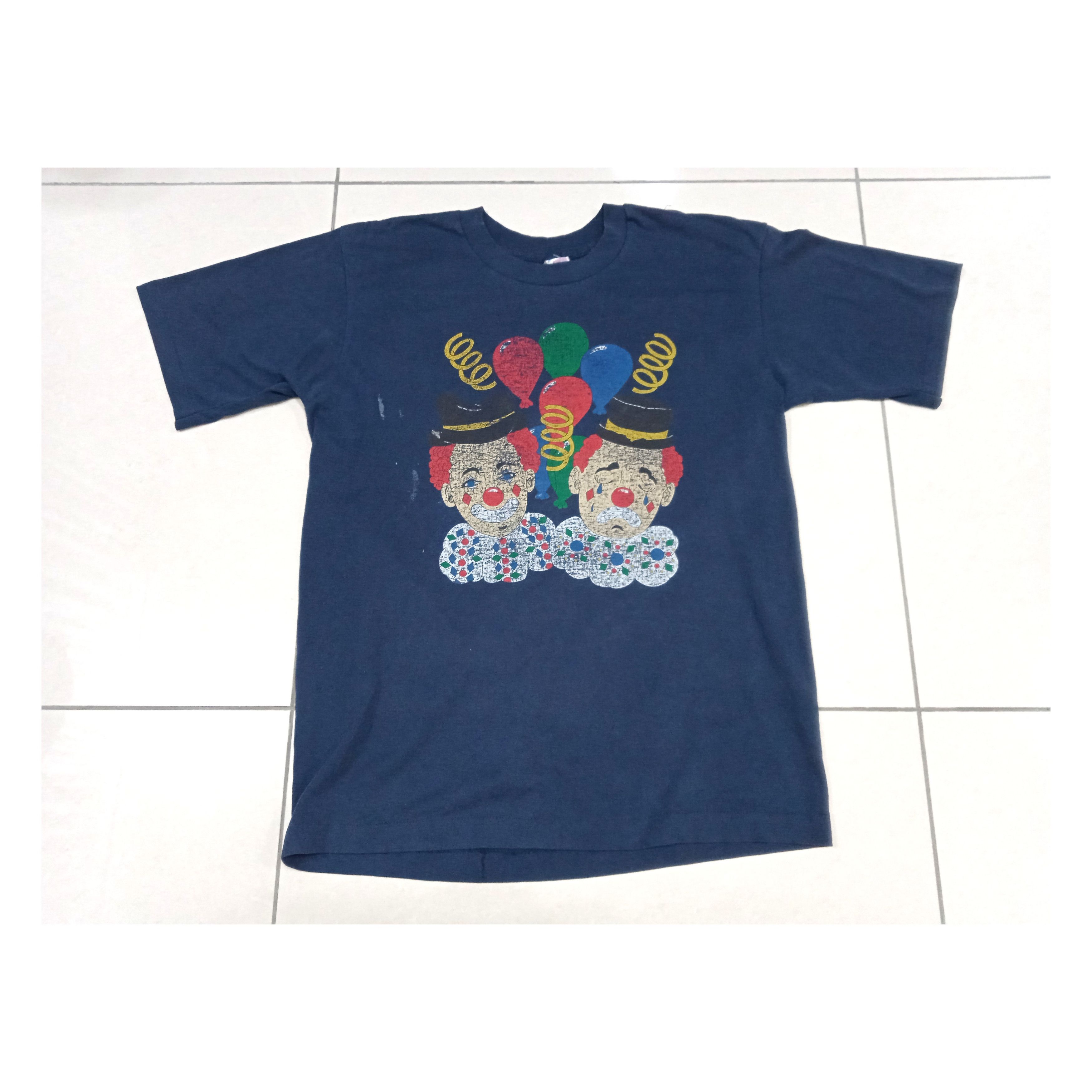Other Vintage 80s Clown T-Shirt Size US M / EU 48-50 / 2 - 1 Thumbnail