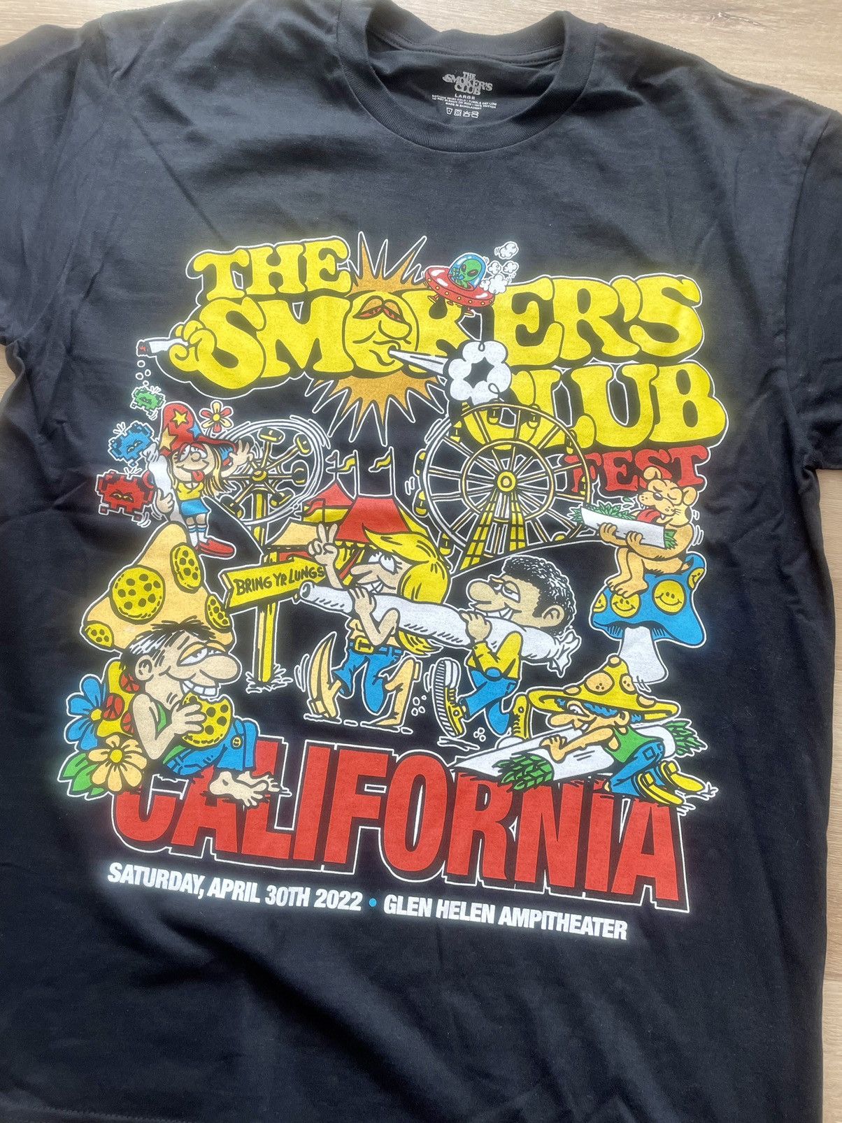 Band Tees Cartoon Carnival Set List 2-Sided Tee Smokers Club Fest 2022 Size US L / EU 52-54 / 3 - 7 Thumbnail