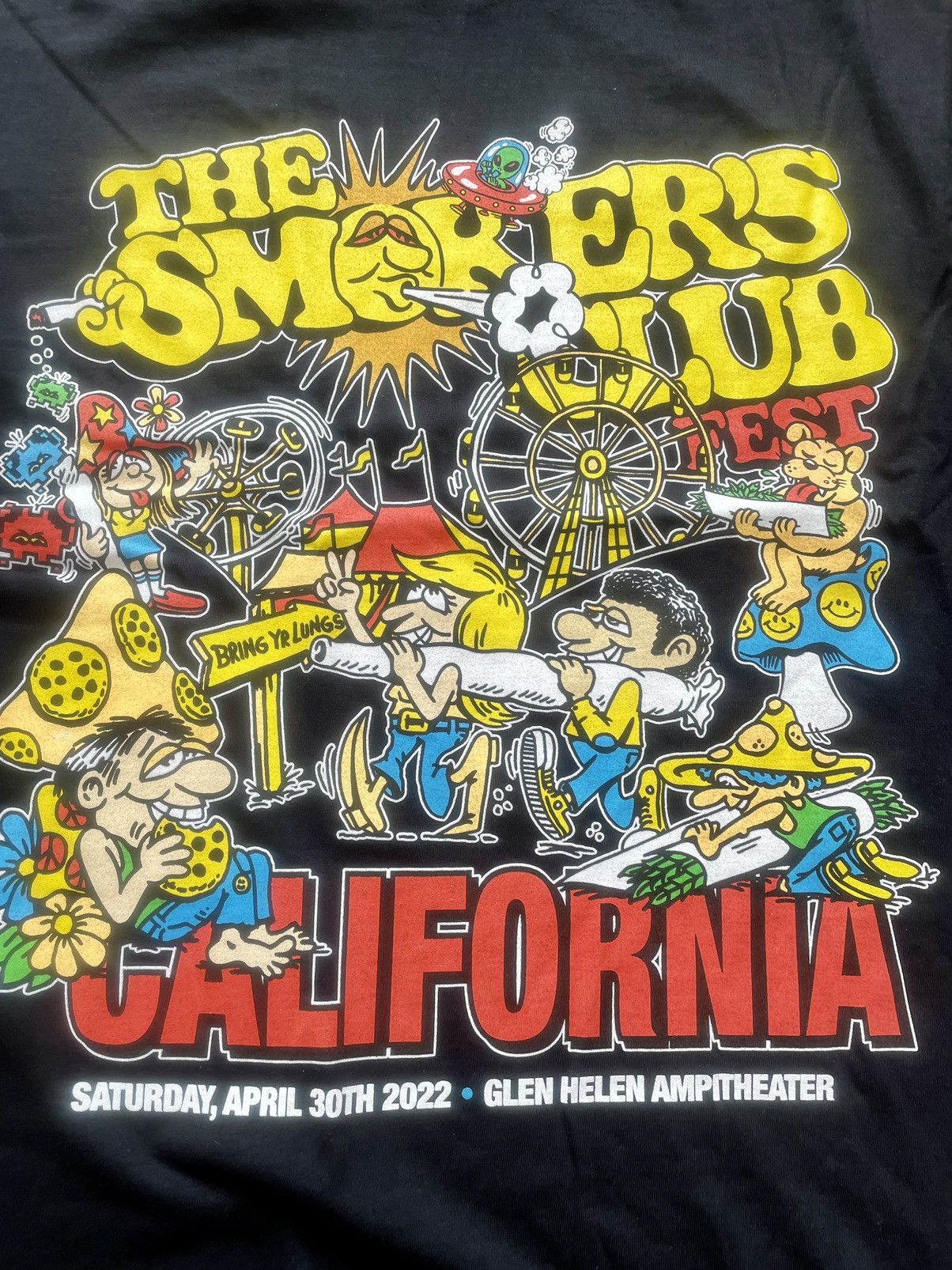 Band Tees Cartoon Carnival Set List 2-Sided Tee Smokers Club Fest 2022 Size US L / EU 52-54 / 3 - 6 Thumbnail
