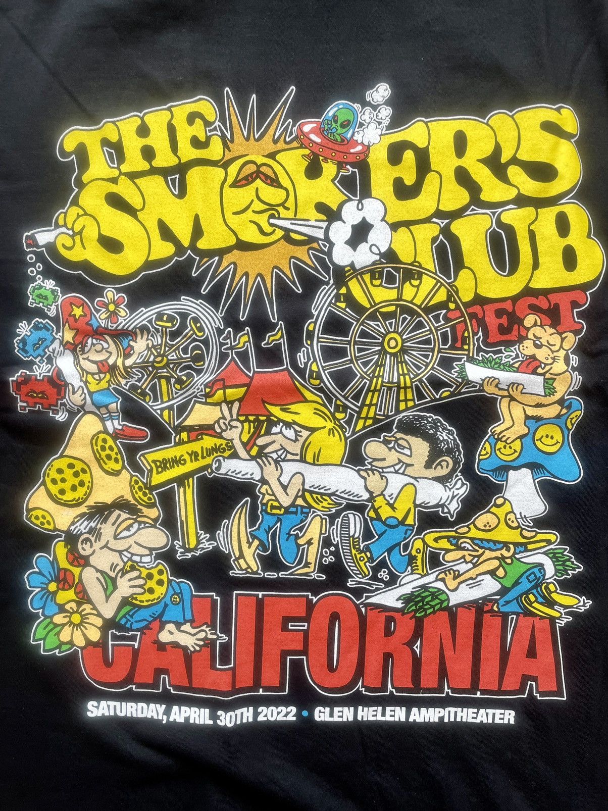 Band Tees Cartoon Carnival Set List 2-Sided Tee Smokers Club Fest 2022 Size US L / EU 52-54 / 3 - 2 Thumbnail