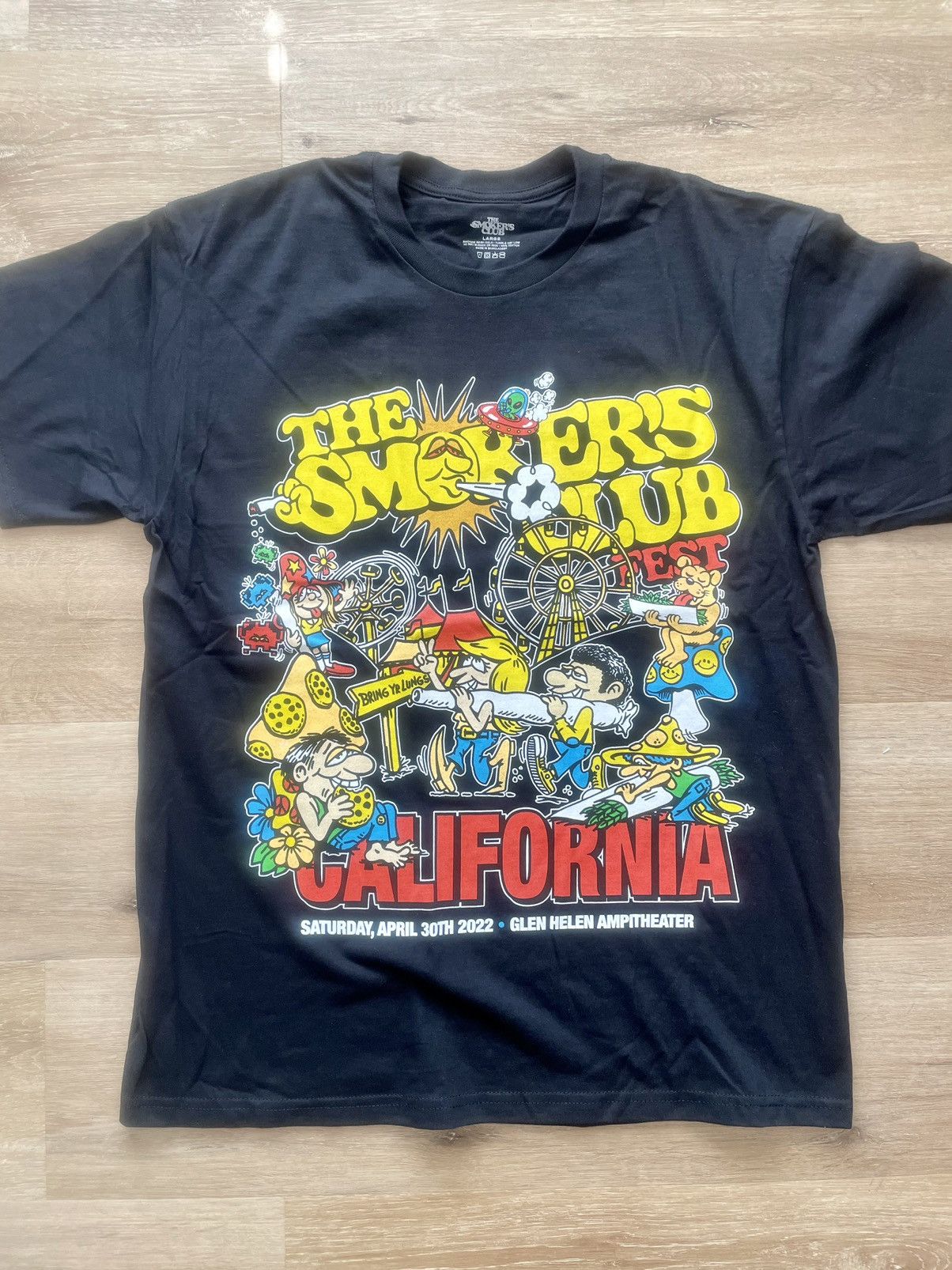 Band Tees Cartoon Carnival Set List 2-Sided Tee Smokers Club Fest 2022 Size US L / EU 52-54 / 3 - 17 Thumbnail