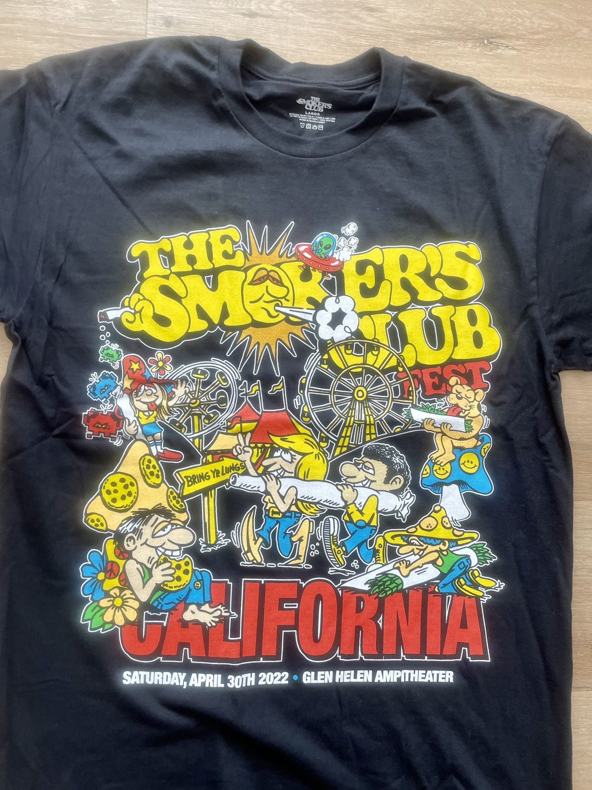 Band Tees Cartoon Carnival Set List 2-Sided Tee Smokers Club Fest 2022 Size US L / EU 52-54 / 3 - 12 Thumbnail