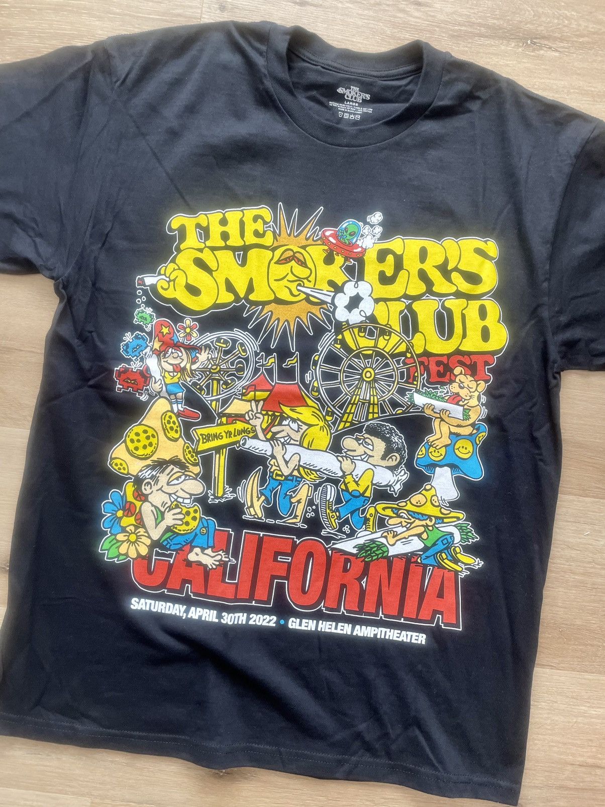 Band Tees Cartoon Carnival Set List 2-Sided Tee Smokers Club Fest 2022 Size US L / EU 52-54 / 3 - 13 Thumbnail