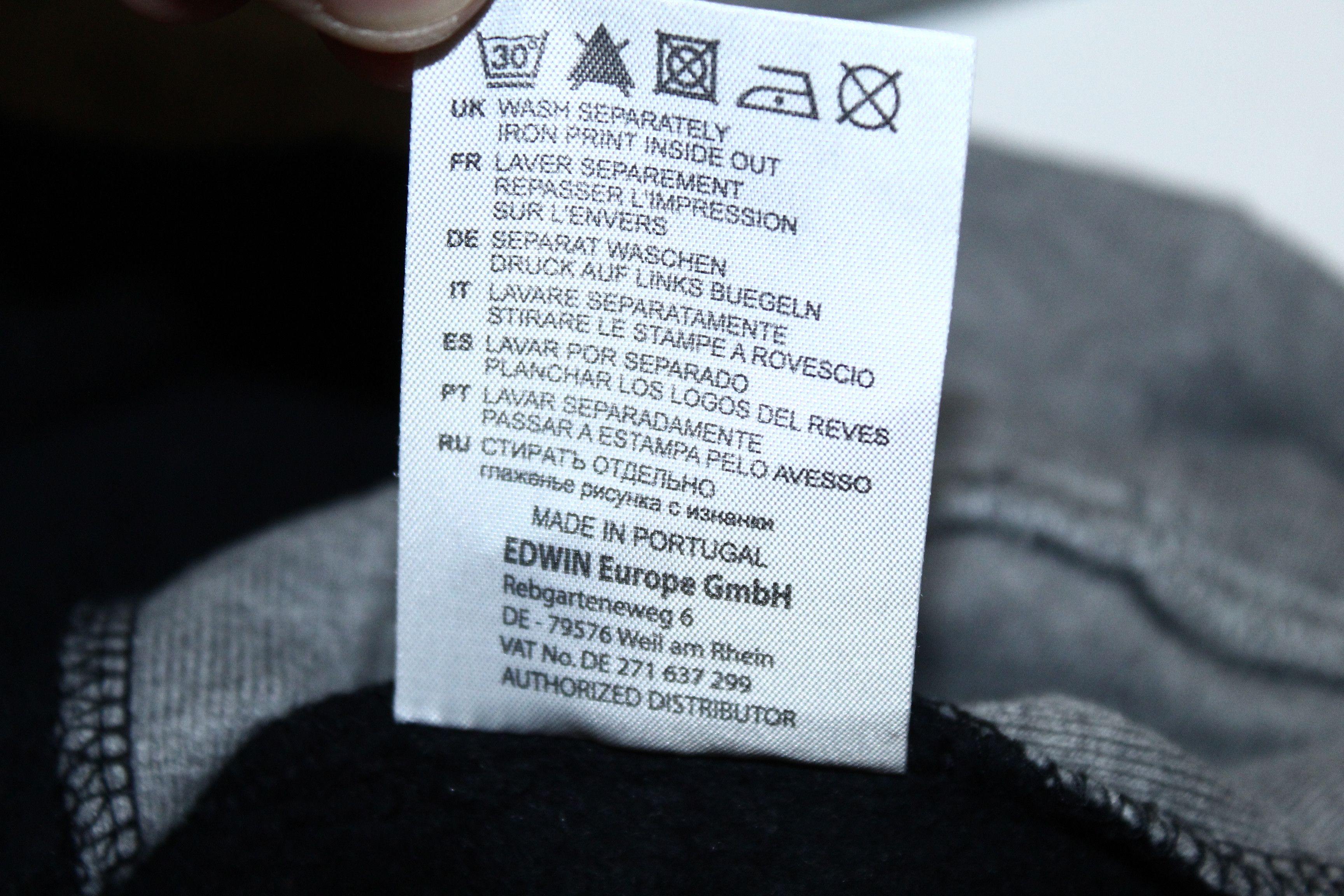 Edwin Edwin Panel Crew Sweat. Made in Portugal. Size US XL / EU 56 / 4 - 7 Thumbnail