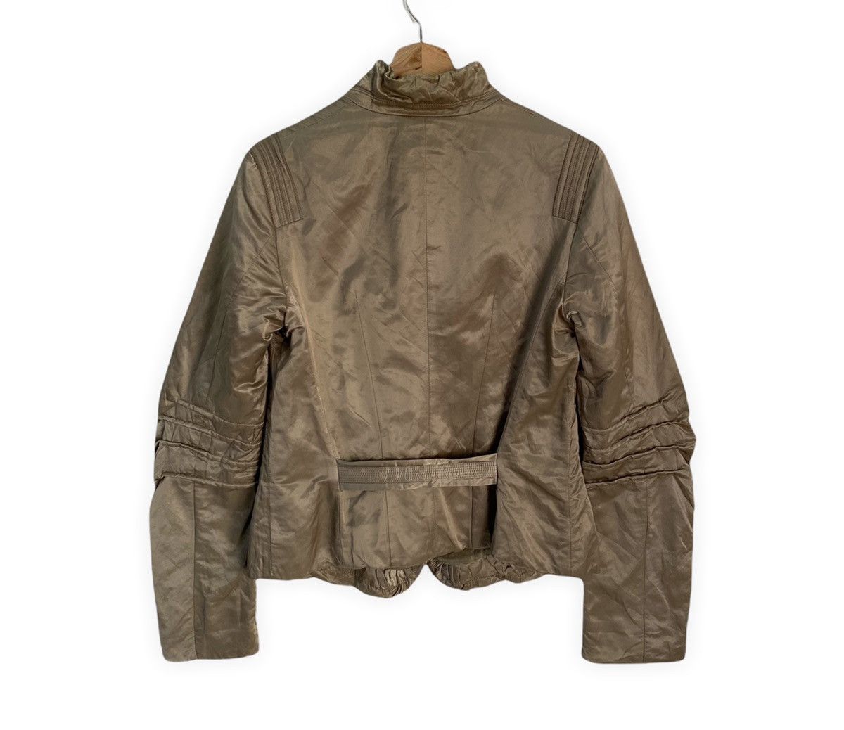 Marithe + Francois Girbaud MARITHE FRANCOIS GIRBAUD WRINKLE CROPPED PATTERN JACKET Size US S / EU 44-46 / 1 - 2 Thumbnail
