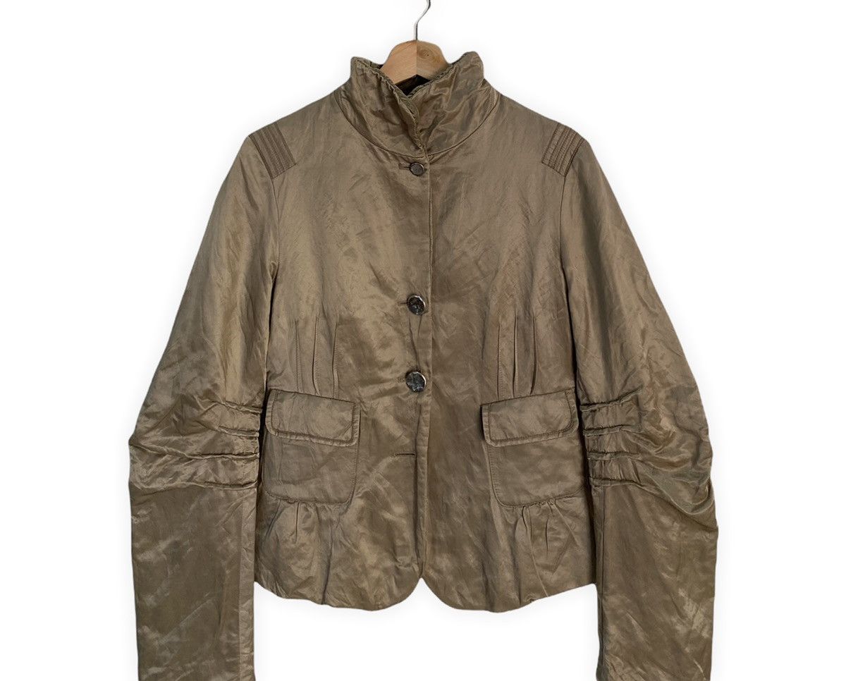 Marithe + Francois Girbaud MARITHE FRANCOIS GIRBAUD WRINKLE CROPPED PATTERN JACKET Size US S / EU 44-46 / 1 - 4 Thumbnail