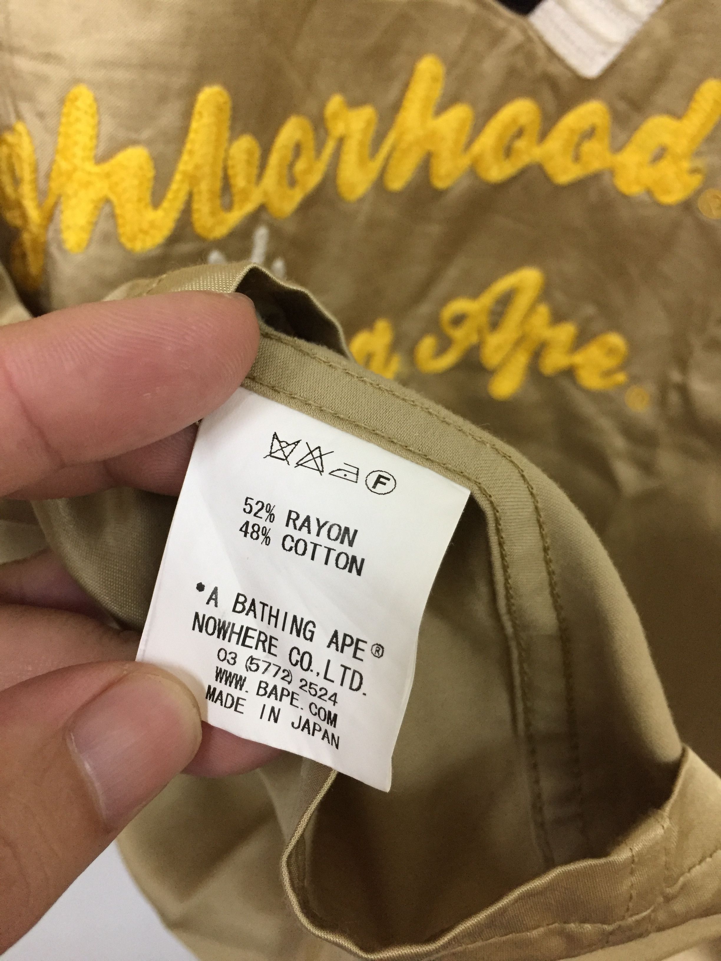 Bape × Neighborhood Bape x Neighborhood Button Up S/S Shirt Size US M / EU 48-50 / 2 - 9 Thumbnail