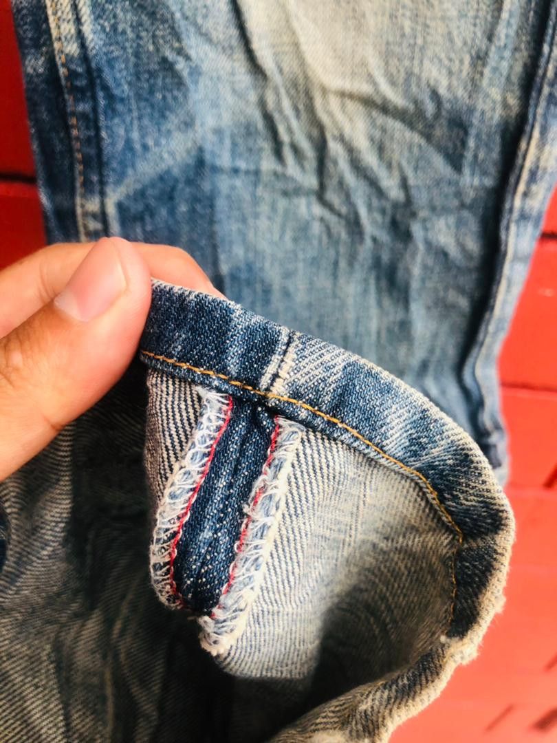 Helmut Lang × Vintage Vintage Helmut Lang Distressed Designer Fashion Style Denim Size US 29 - 5 Thumbnail