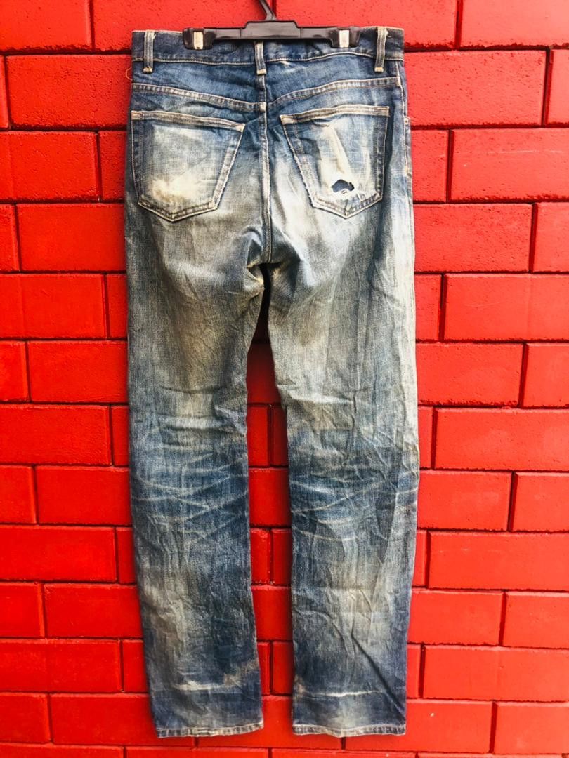 Helmut Lang × Vintage Vintage Helmut Lang Distressed Designer Fashion Style Denim Size US 29 - 2 Thumbnail