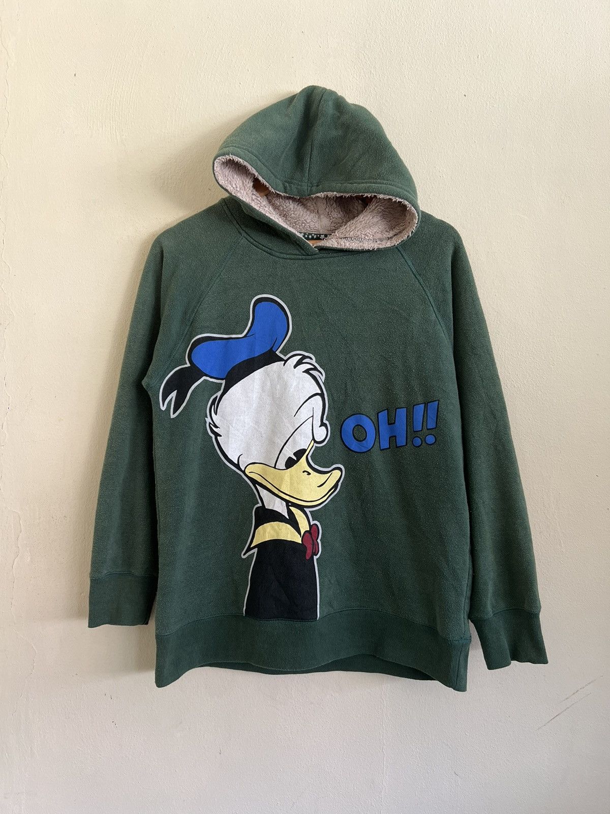 Cartoon Network × Disney × Vintage Vintage DoonaldDuck Big print Fleece hoodie Size US M / EU 48-50 / 2 - 1 Thumbnail