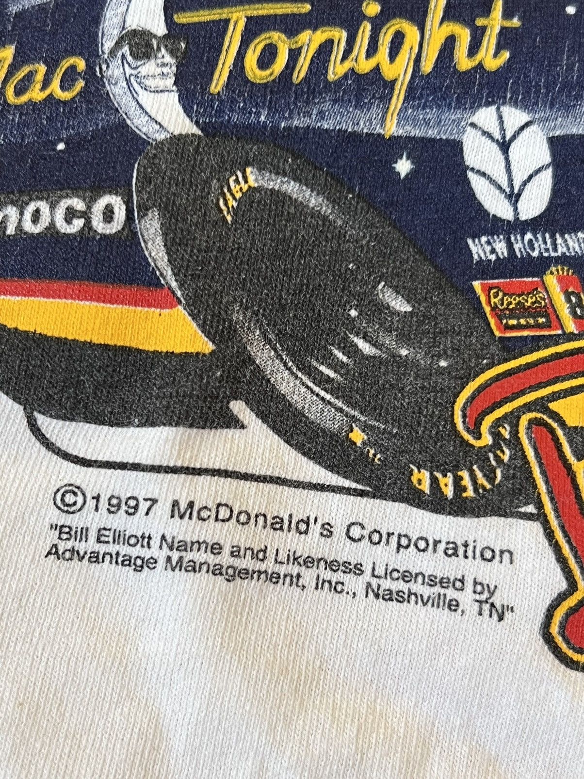 NASCAR × Vintage 90’s NASCAR Mac Tonight McDonald’s Racing Tee Bill Elliott Size US L / EU 52-54 / 3 - 6 Thumbnail