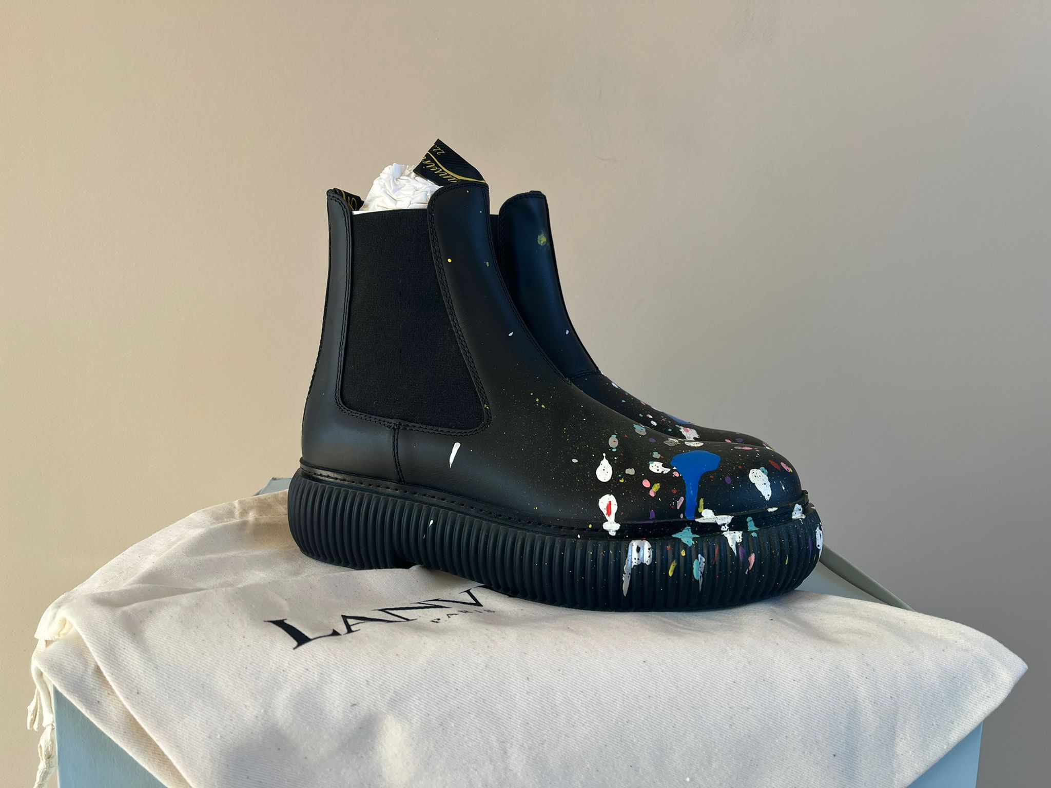Gallery Dept. × Lanvin Style Arpege Ankle Boots in Black / Multicolor Size US 8 / EU 41 - 3 Thumbnail
