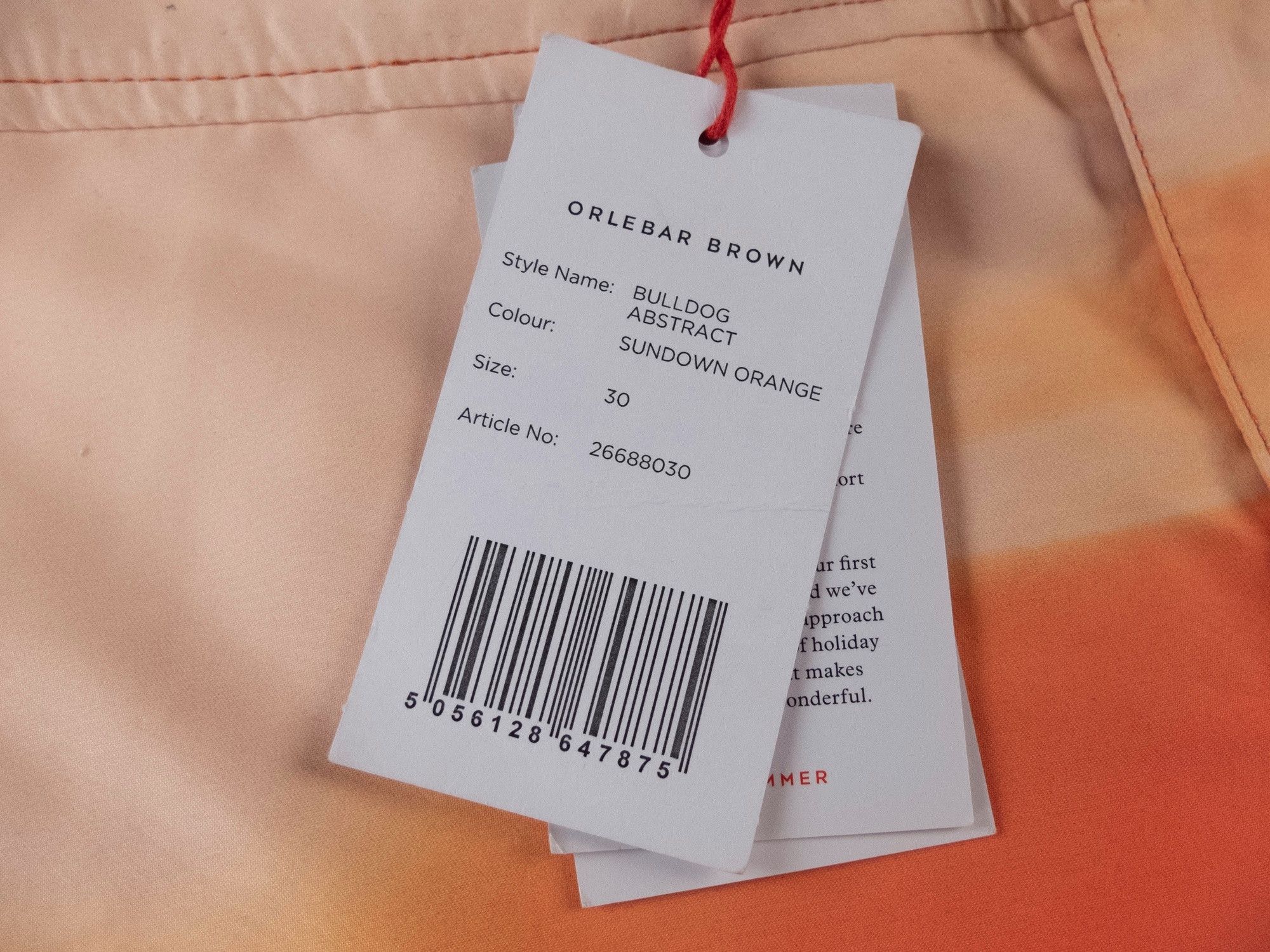 Orlebar Brown ORLEBAR BROWN Bulldog Sundown Orange swim shorts Size 30 US Size US 30 / EU 46 - 4 Thumbnail