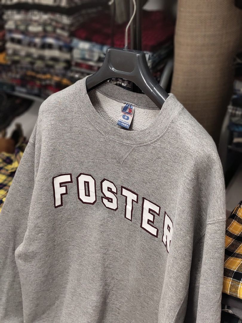 Russell Athletic Vintage 90s Russell Athletic Gray Blank Sweatshirt Pullover Size US M / EU 48-50 / 2 - 9 Thumbnail