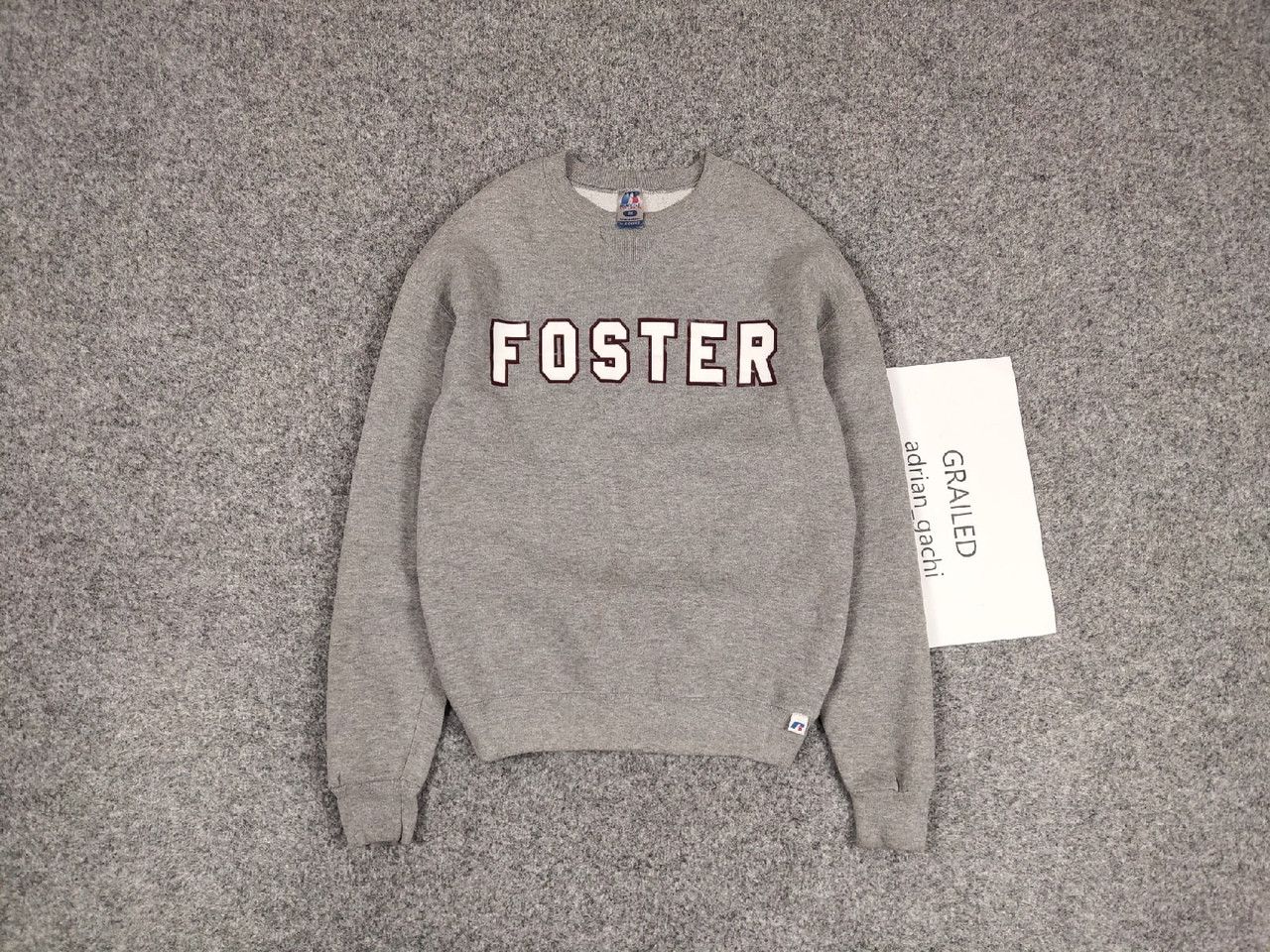Russell Athletic Vintage 90s Russell Athletic Gray Blank Sweatshirt Pullover Size US M / EU 48-50 / 2 - 1 Thumbnail
