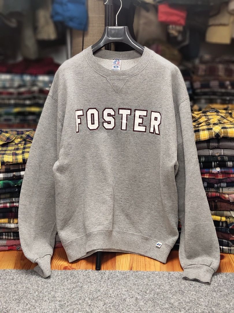 Russell Athletic Vintage 90s Russell Athletic Gray Blank Sweatshirt Pullover Size US M / EU 48-50 / 2 - 7 Thumbnail