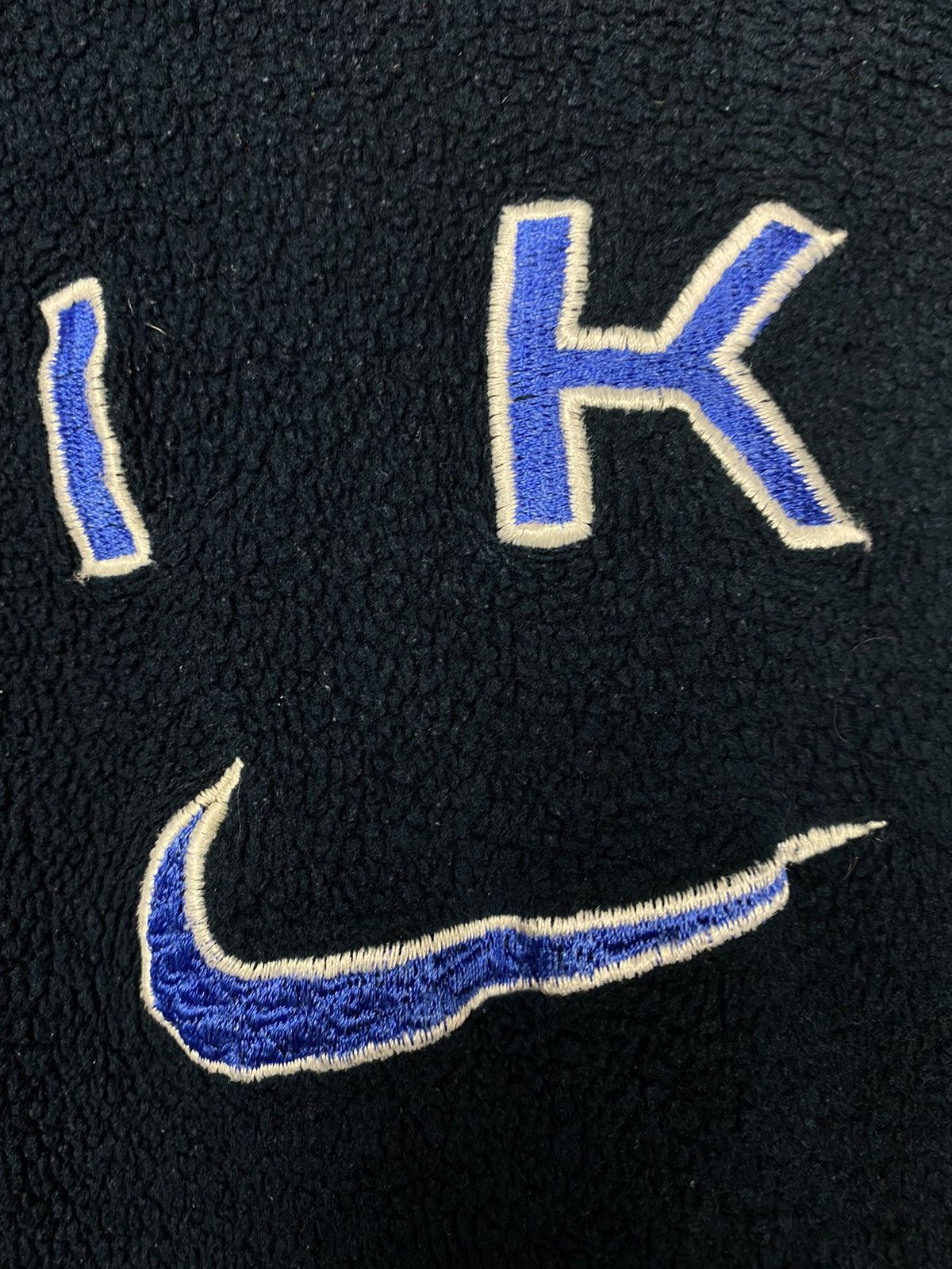 Nike × Vintage Nike vintage spell out fleece sweatshirt center swoosh Size US L / EU 52-54 / 3 - 4 Thumbnail