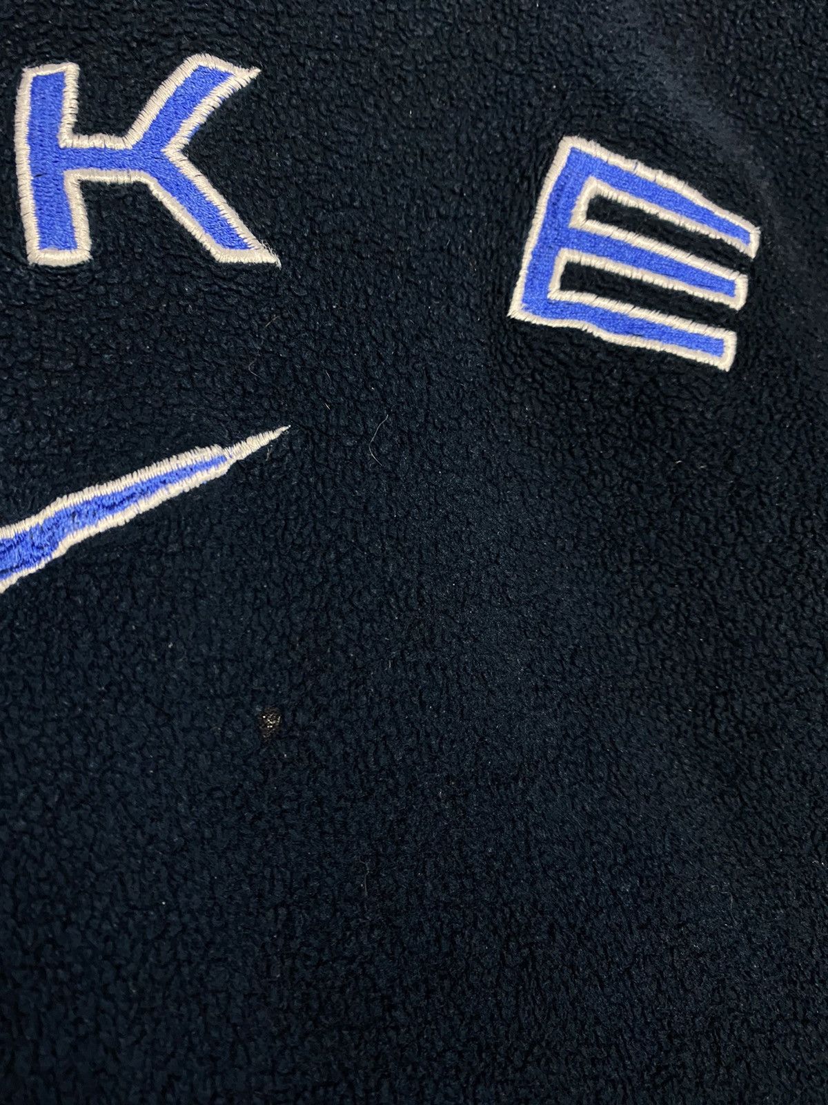 Nike × Vintage Nike vintage spell out fleece sweatshirt center swoosh Size US L / EU 52-54 / 3 - 5 Thumbnail