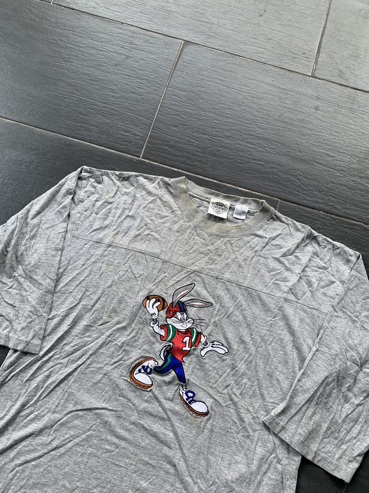 Disney Vintage 1991 Bugs Bunny 3 Quater T- Shirt Size US M / EU 48-50 / 2 - 2 Thumbnail