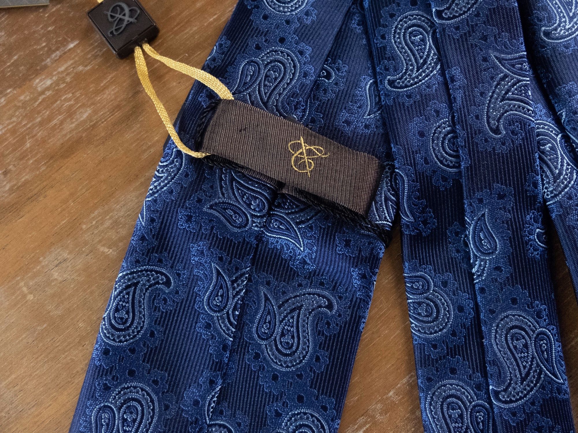 Canali CANALI blue paisley motif woven silk tie authentic NWT Size ONE SIZE - 3 Thumbnail