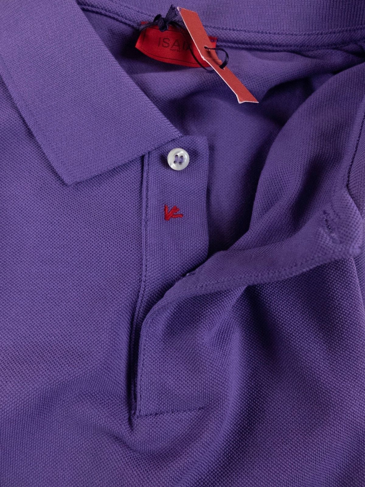 Isaia ISAIA Napoli solid purple polo shirt authentic - Size Small Size US S / EU 44-46 / 1 - 4 Thumbnail