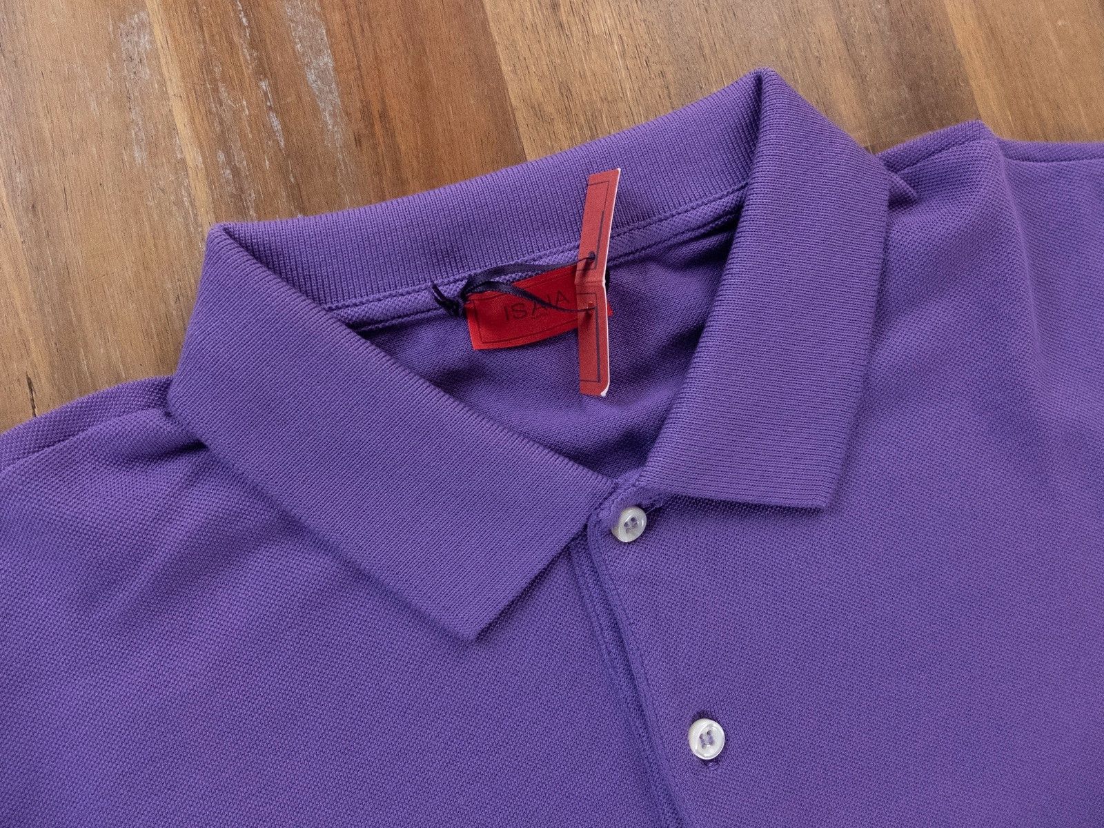 Isaia ISAIA Napoli solid purple polo shirt authentic - Size Small Size US S / EU 44-46 / 1 - 2 Thumbnail