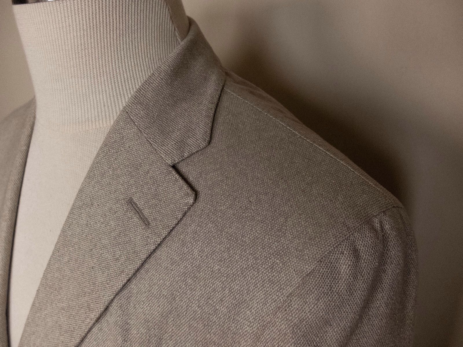 Boglioli BOGLIOLI beige silk sportcoat jacket Size 40 US q Size 40R - 2 Thumbnail