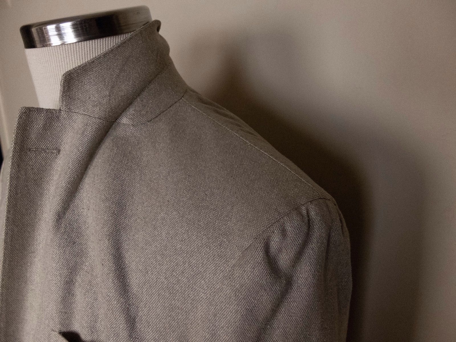 Boglioli BOGLIOLI beige silk sportcoat jacket Size 40 US q Size 40R - 3 Thumbnail
