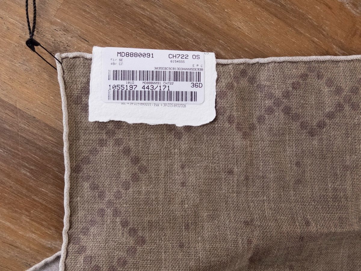 Brunello Cucinelli BRUNELLO CUCINELLI polka dots silk cotton pocket square Size ONE SIZE - 3 Thumbnail