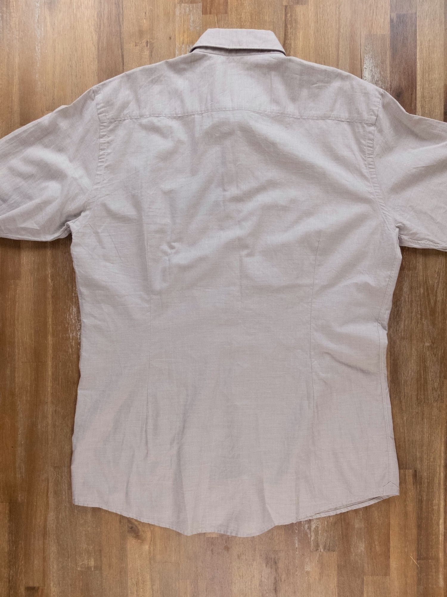 Eton ETON slim-fit lightweight beige cotton silk shirt 43 / 17 Size US L / EU 52-54 / 3 - 7 Thumbnail