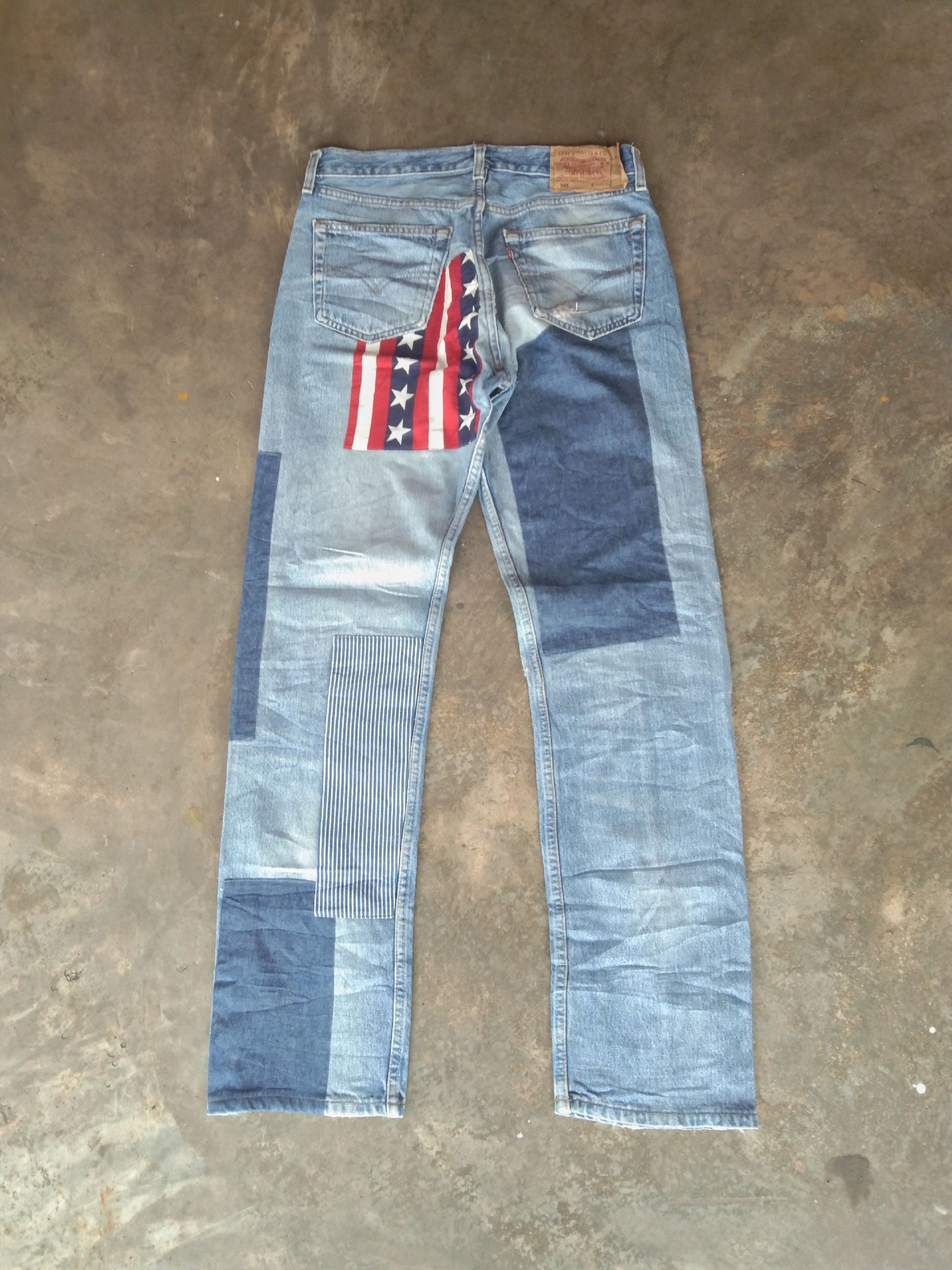 Levi's 90s Vintage Levi's 501 Straight Leg Jeans 32x33 Size US 32 / EU 48 - 2 Thumbnail